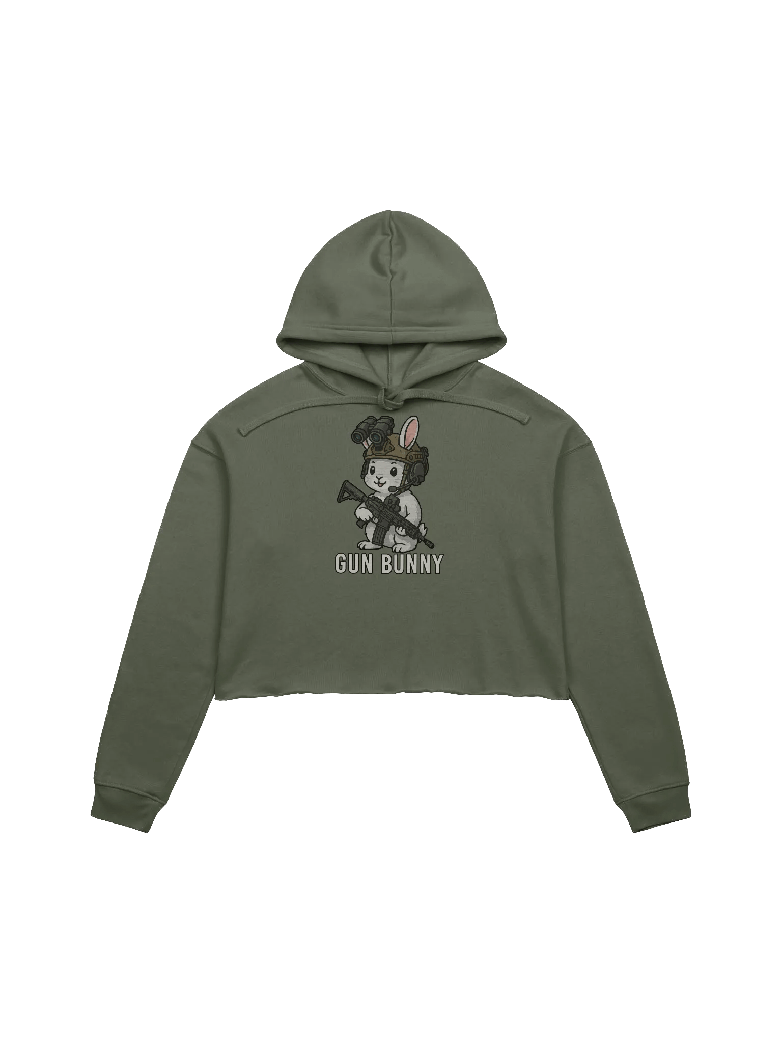Women's Gun Bunny Crop Hoodie product image (1)