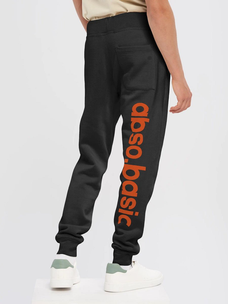 Unisex absobasic Orange Fleece Joggers product image (5)