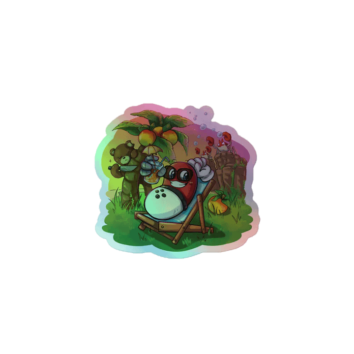 Summer Time Pomino - Sticker Olografico product image (1)