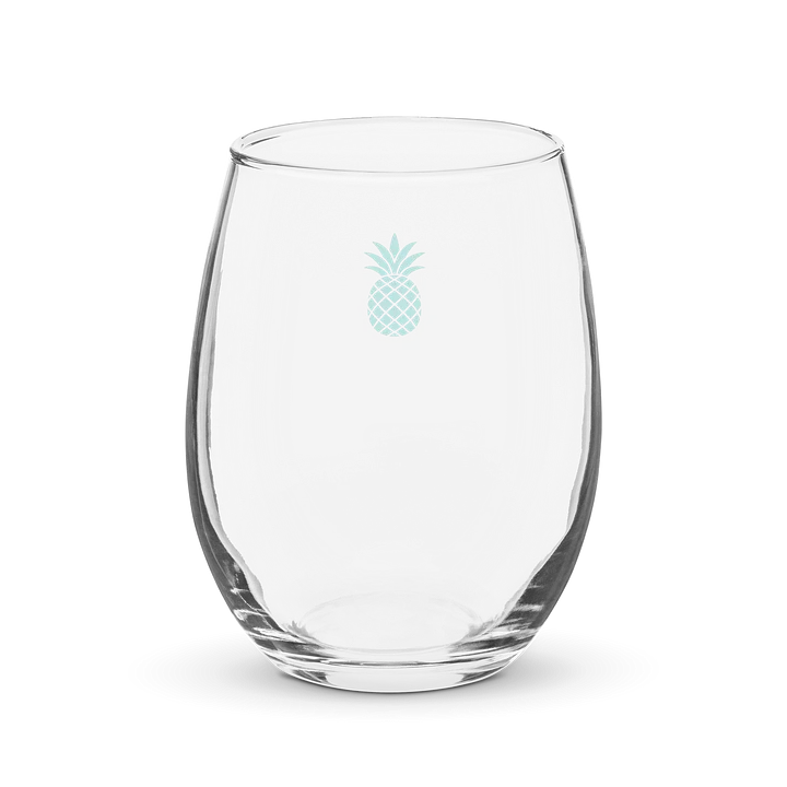 Turquoise Pineapple Stemless Wine Glass product image (2)