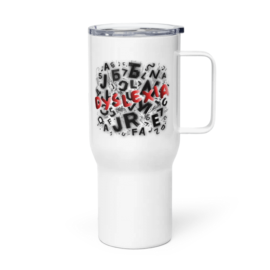 Dyslexia: My Letters Dance Travel Mug with a Handle product image (4)