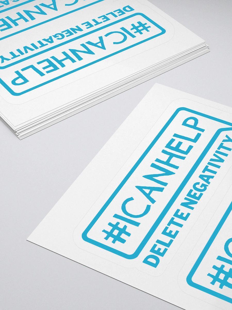 #ICANHELP Delete Negativity Stickers product image (4)