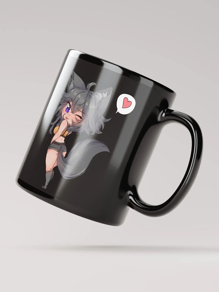 WolfcatRisi Chibi Glossy Mug (Black) product image (4)