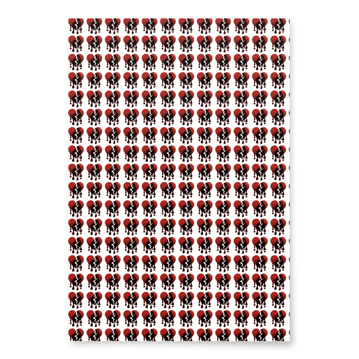 Broken Heart Wrapping Paper product image (1)