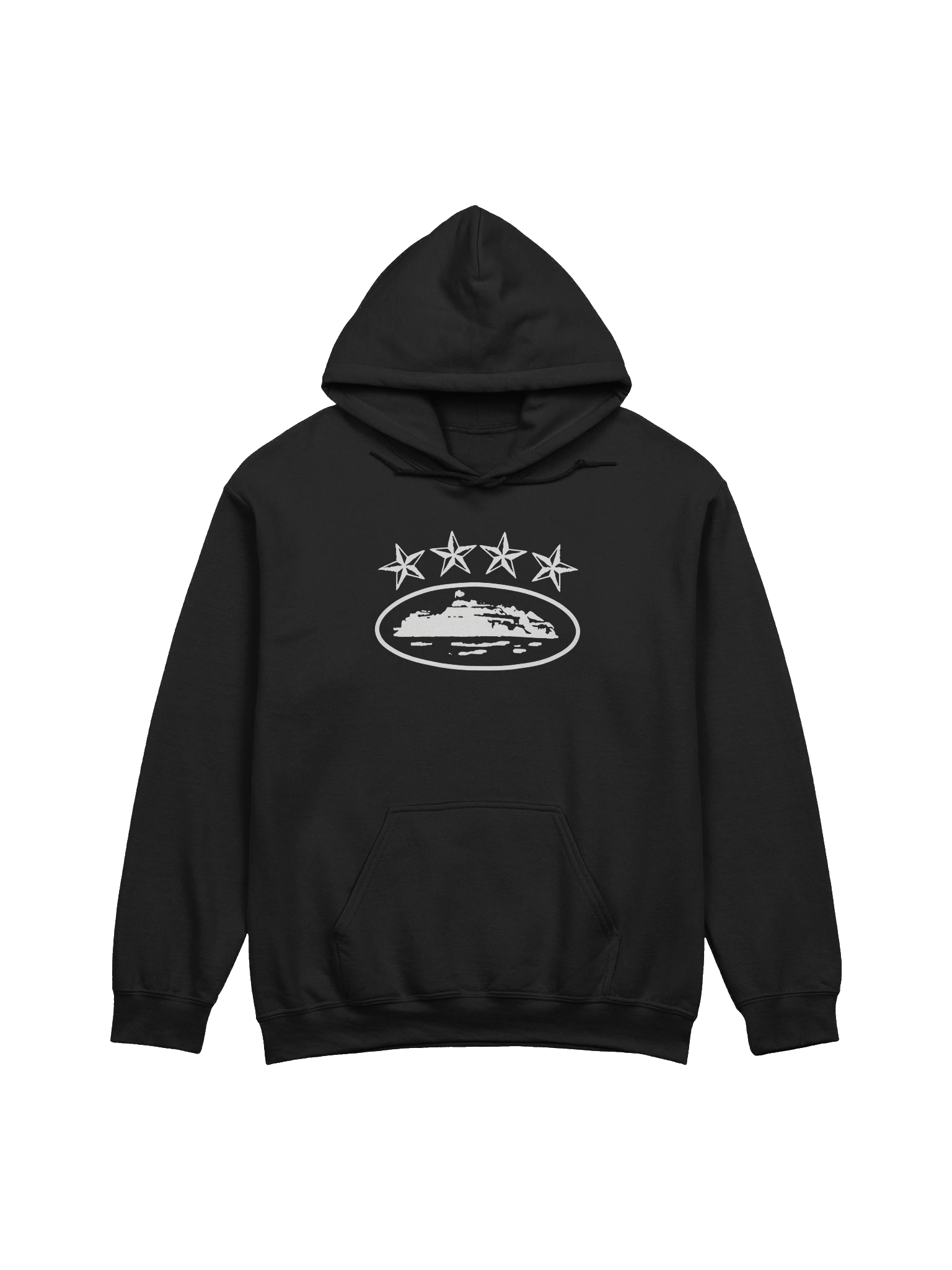 Corteiz 4Starz Alcatraz Hoodie Black product image (1)
