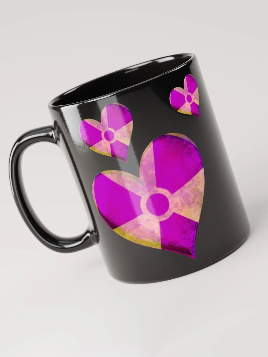 50 Rad Hearts Mug - Purple on Black product image (4)