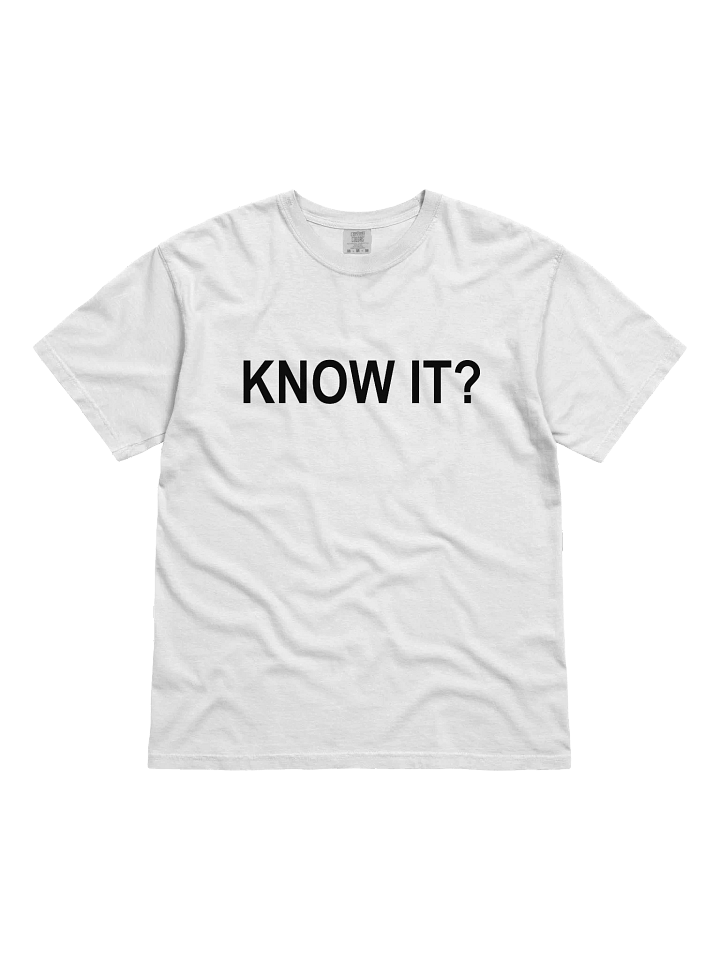 "KNOW IT" || WHITE product image (1)