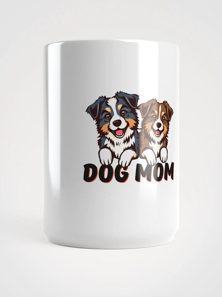 Dog Mom Blue Merle and Brown Aussie White Mug product image (1)