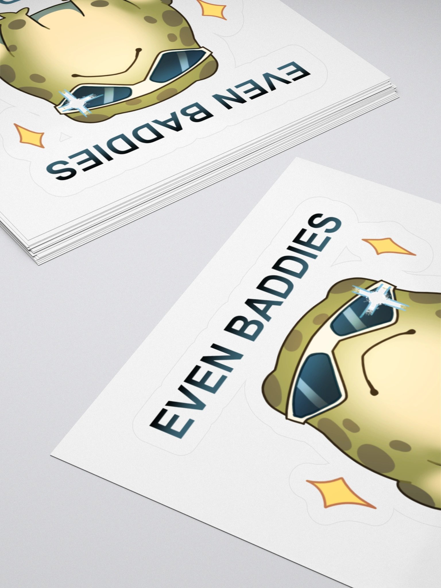 Even Baddies Get Saddies Frog Vinyl Sticker product image (4)