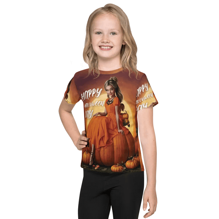 happy Halloween day Kids Crew Neck T-Shirt product image (1)