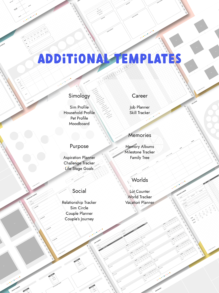 Digital Sim Life Planner Bundle product image (8)