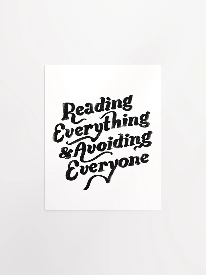 Reading Everything Art Print product image (2)