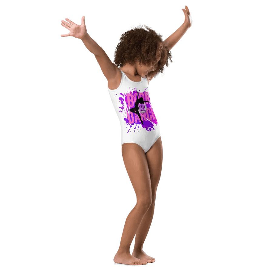 Born to Dance Her Silhouette Kids Swimsuit product image (1)