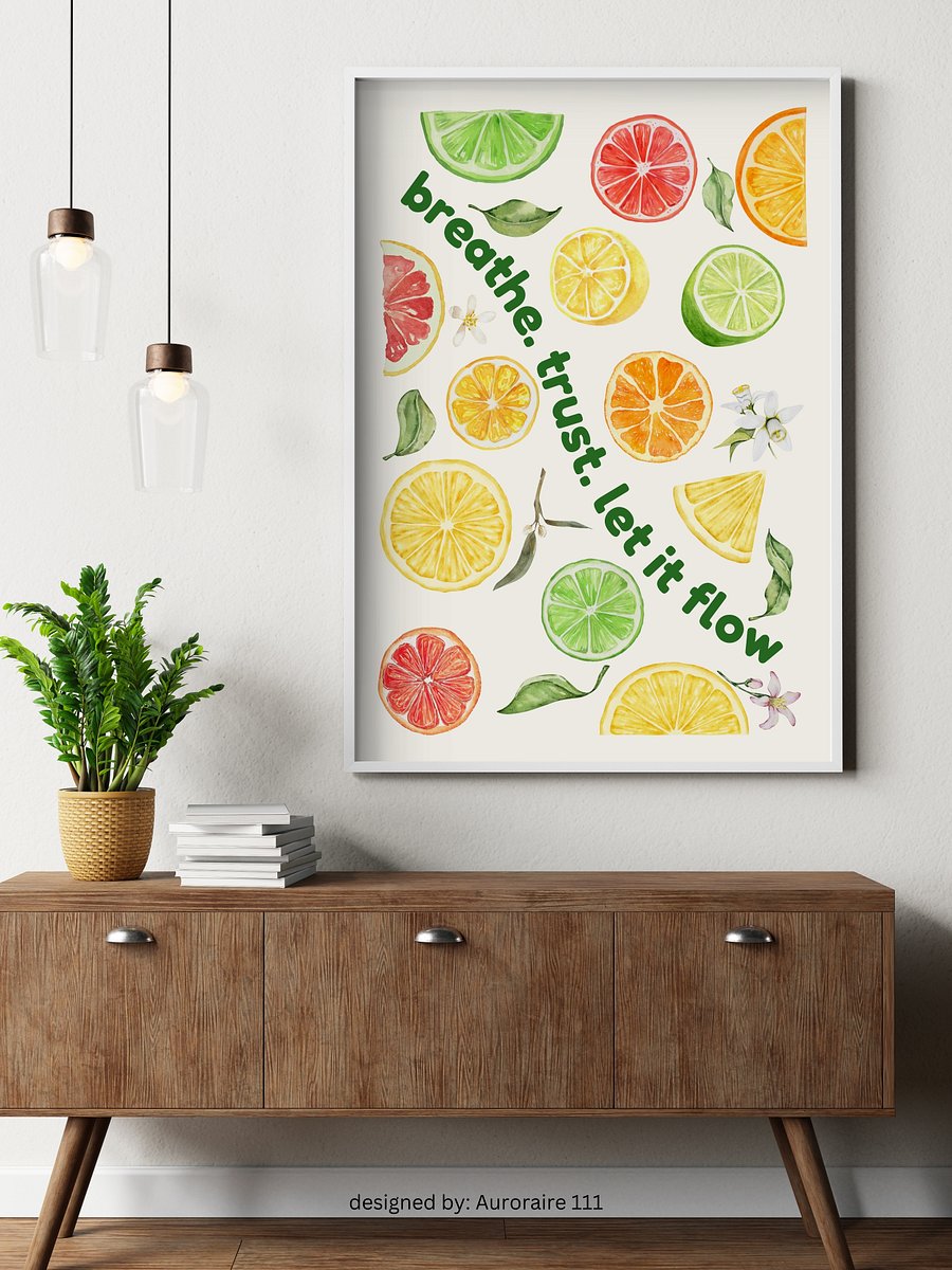 Let It Flow - Printable Wall Art | Digital Poster Download | Multiple Sizes Included product image (7)