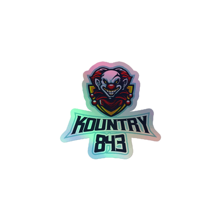 Menacing Clown Holographic Sticker Sheet product image (1)