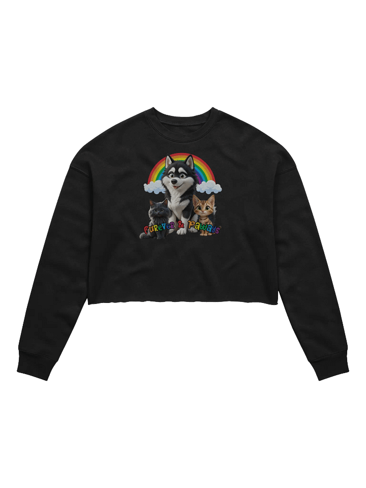 Furever & Paways Women's Fleece Crop Sweatshirt product image (1)