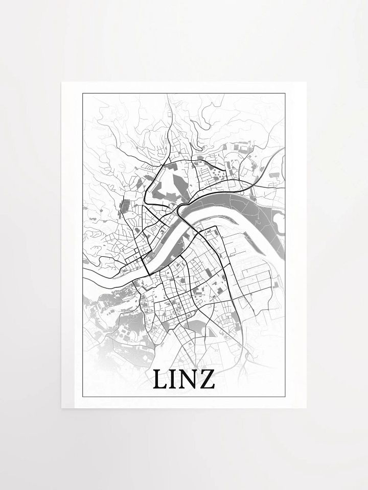 Linz, Austria, city map print product image (3)