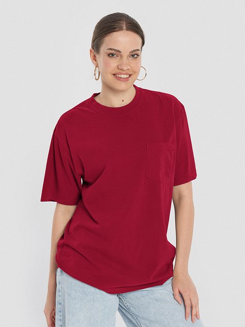 Photo showing Unisex Garment-Dyed Pocket T-Shirt