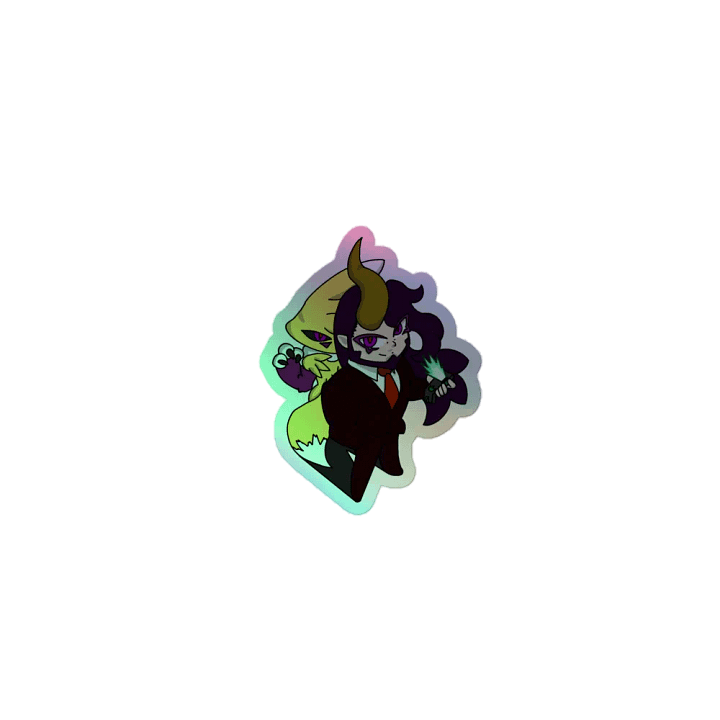 Devilish Companion Sticker Holographic product image (1)