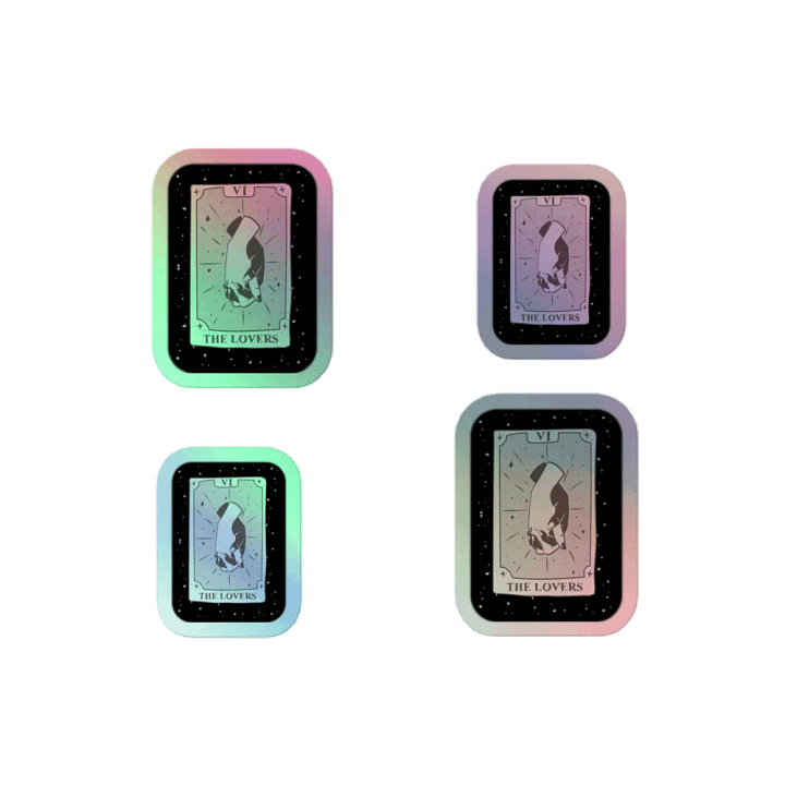 The Lovers Tarot Holo Sticker Pack product image (2)