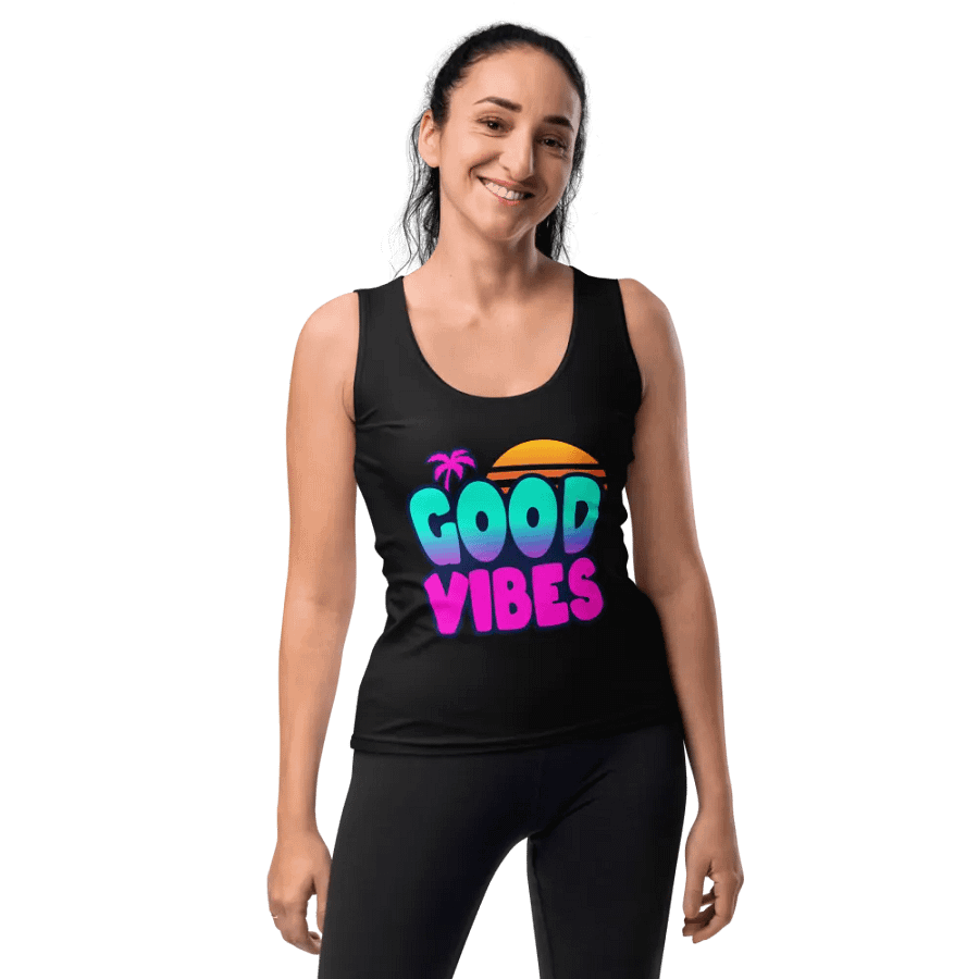 GOOD VIBES WOMEN'S FITTED TANK TOP product image (10)
