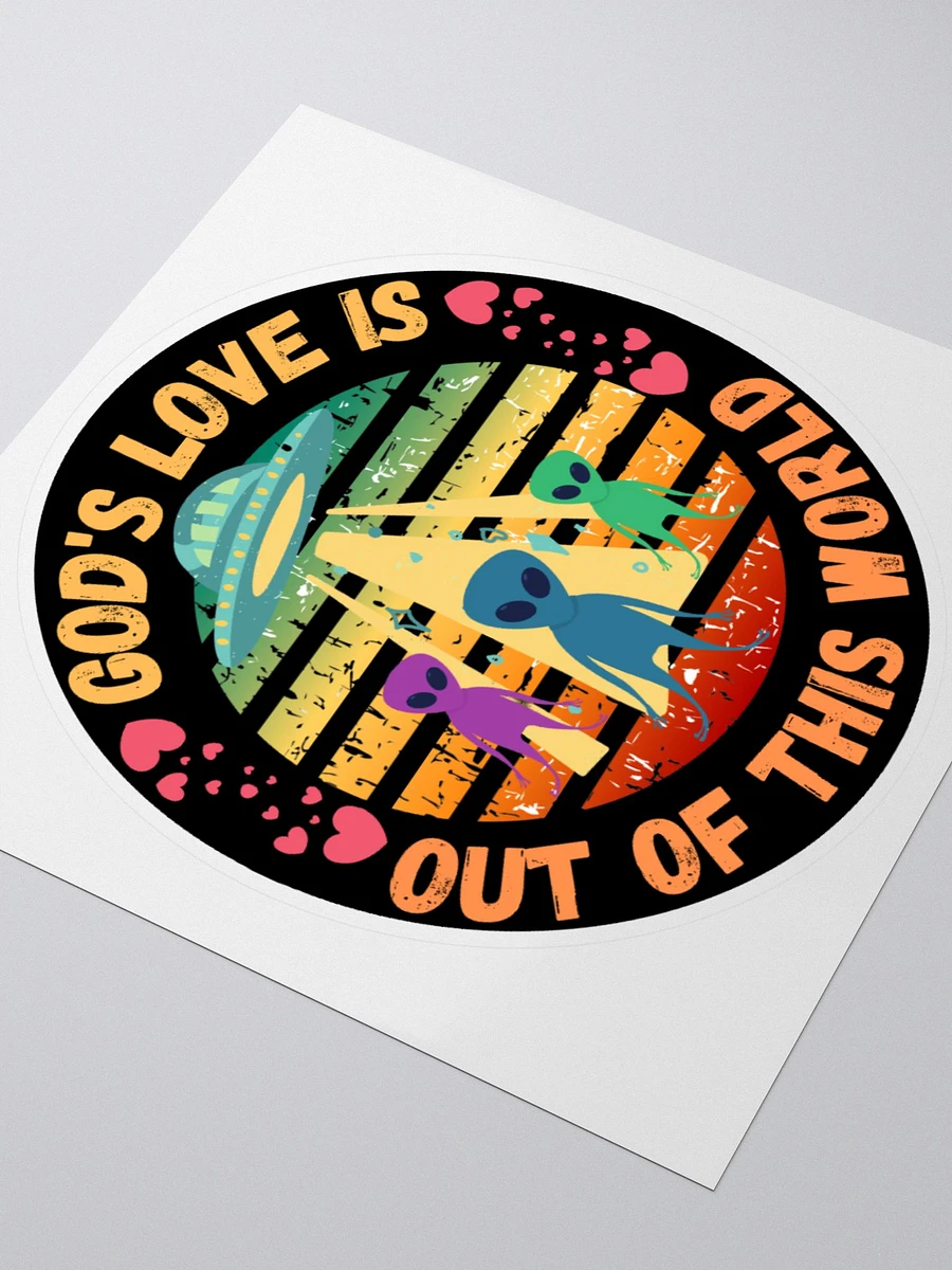 God's Love Is Out Of This World Sticker product image (3)