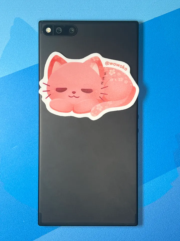 Sleepy Zodiac Animal - Cat - Sticker product image (2)