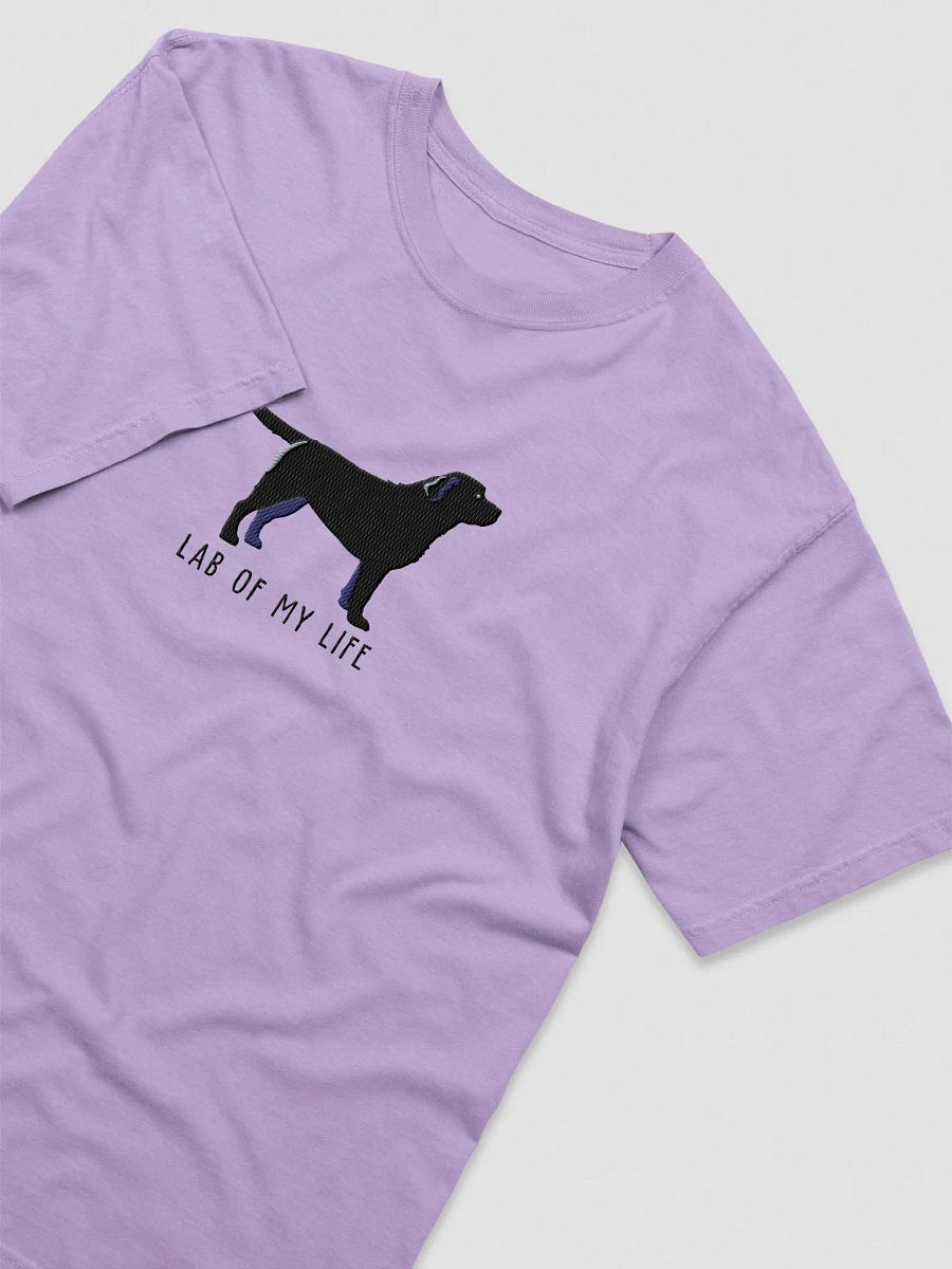 Lab of My Life T-Shirt(Embroidered) of a Labrador Retriever(Black) product image (35)