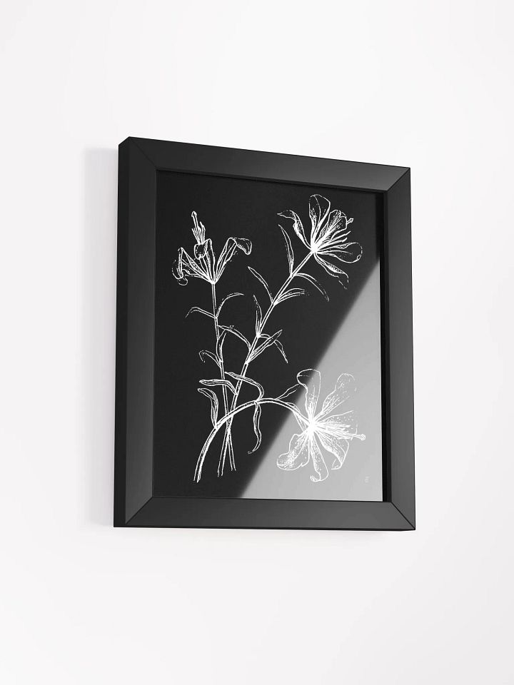 Ethereal Blossoms Framed Poster - Wild Elegant Flowers Dark product image (6)