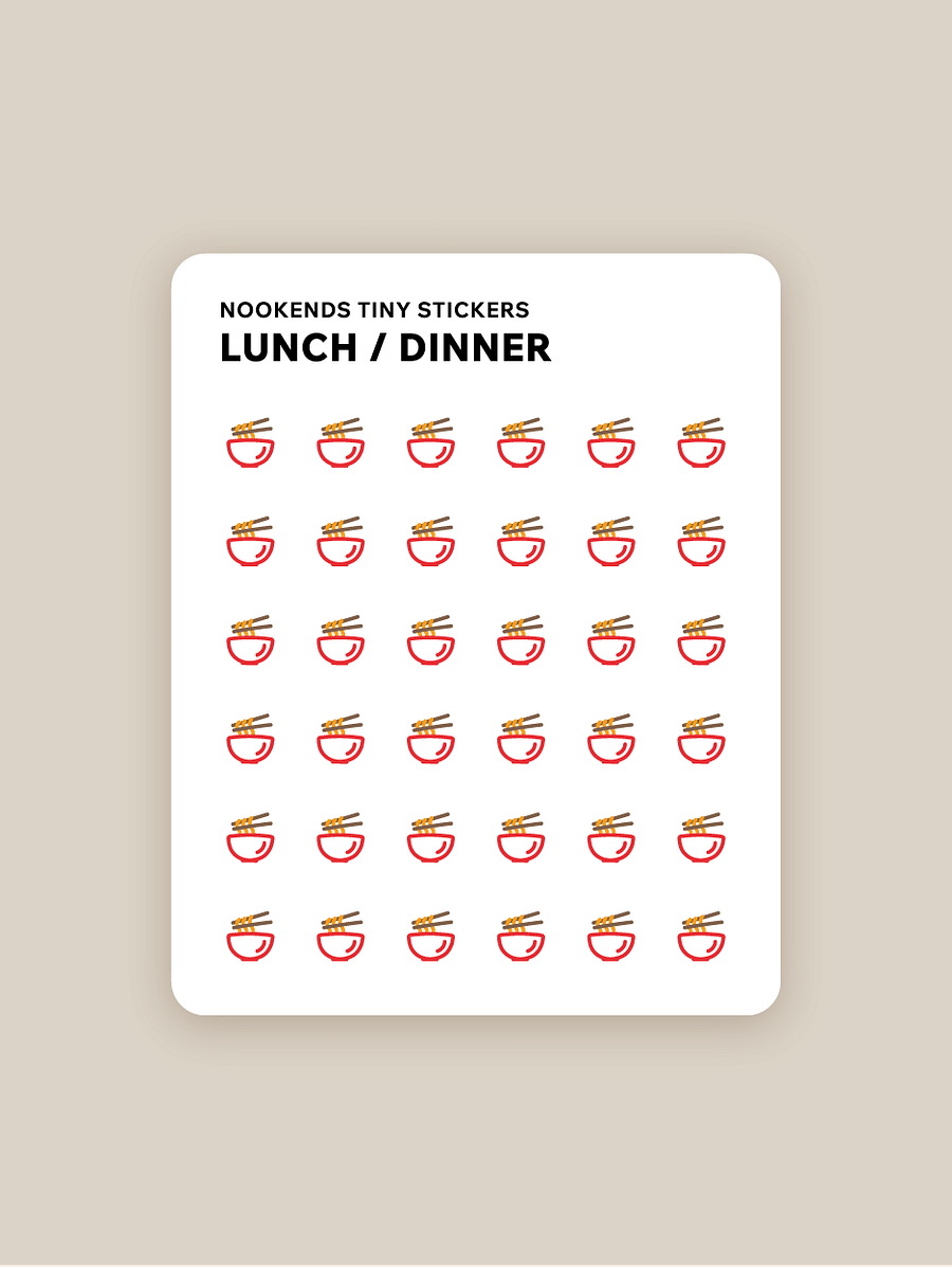 Tiny Stickers: Lunch / Dinner product image (1)