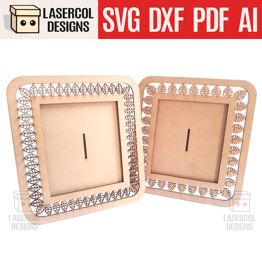Photo frame (Two Styles) Set 4 - Laser Cut Files product image (1)