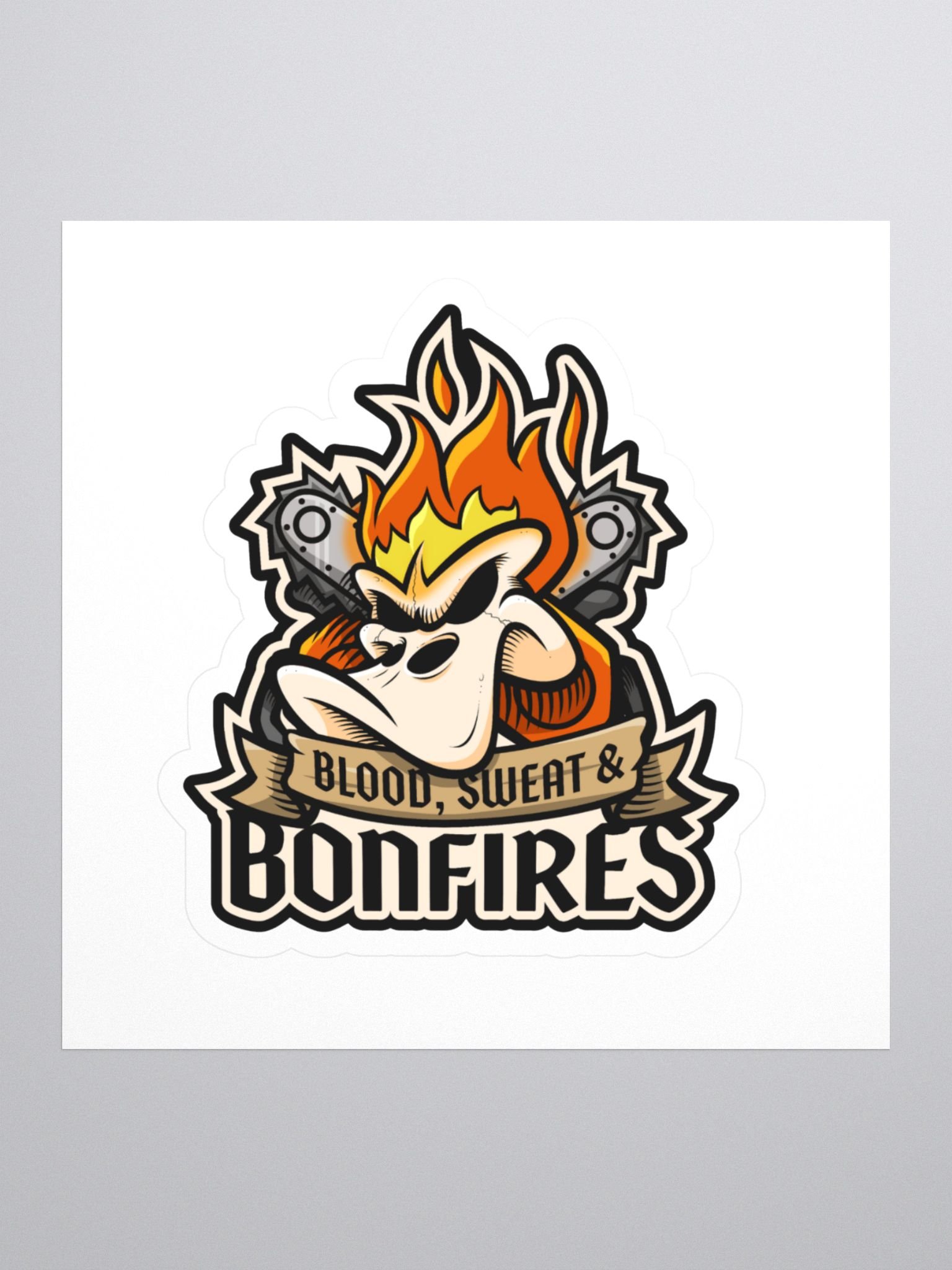 Flaming Duck Sticker product image (1)