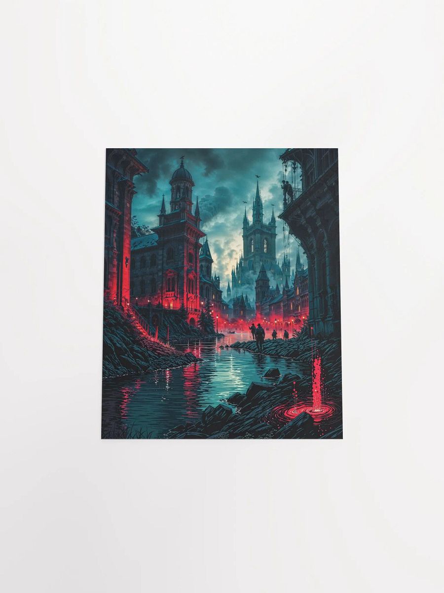 Crimson Gothic City Matte Poster product image (25)