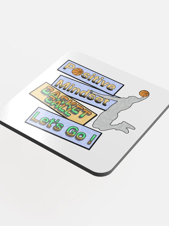 Positive Mindset Basketball Coaster Set product image (1)