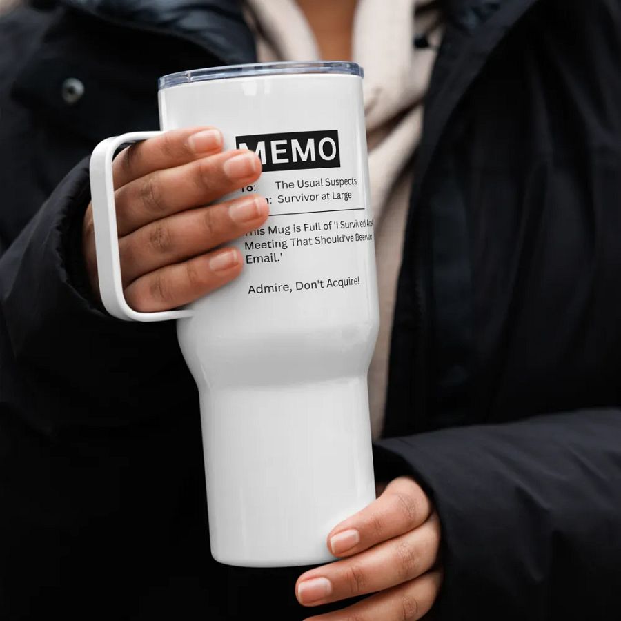 Office Meeting Survivor's Travel Mug product image (8)