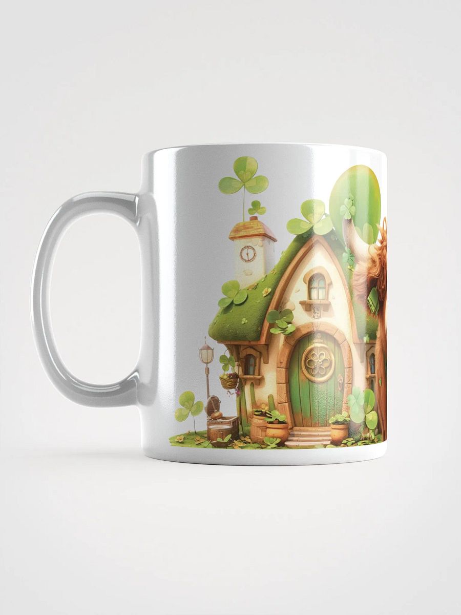 Luck of the Highland Cow White Glossy Mug product image (4)