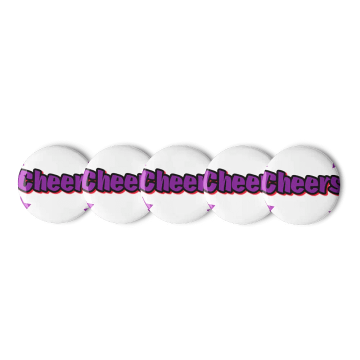 Neon Cheers Pin Buttons Set product image (3)