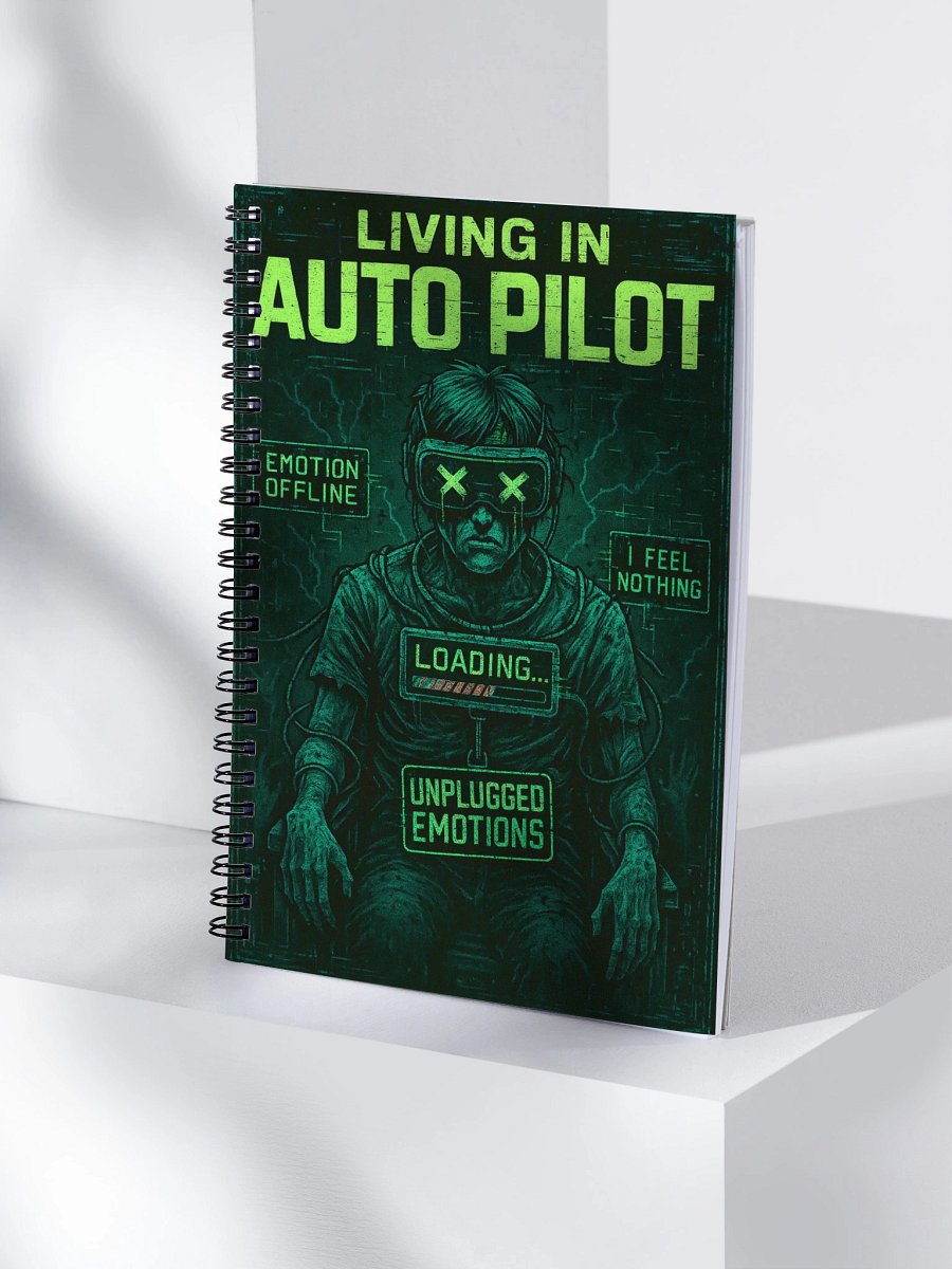 Living in Auto Pilot Spiral Notebook product image (4)