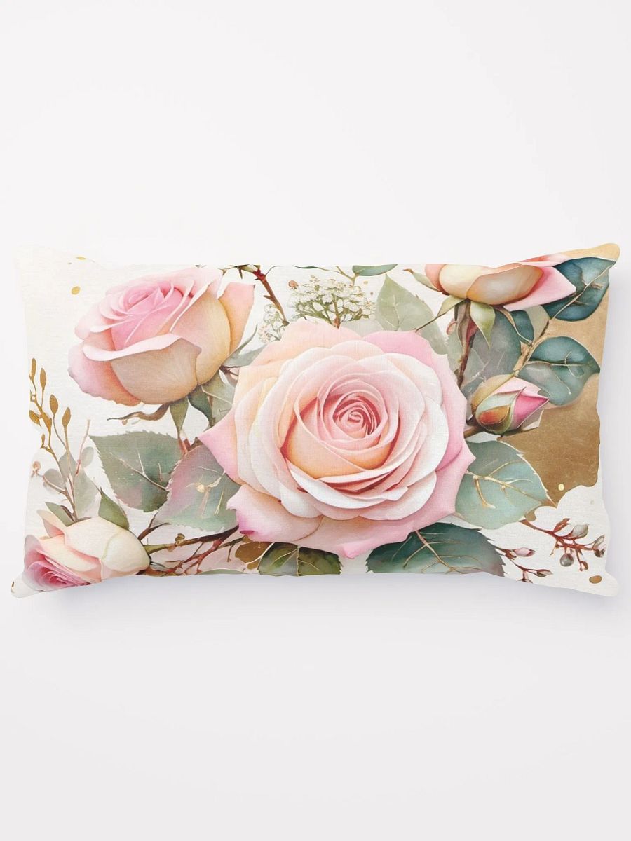 Golden Blush Rose Bouquet Pillow product image (14)