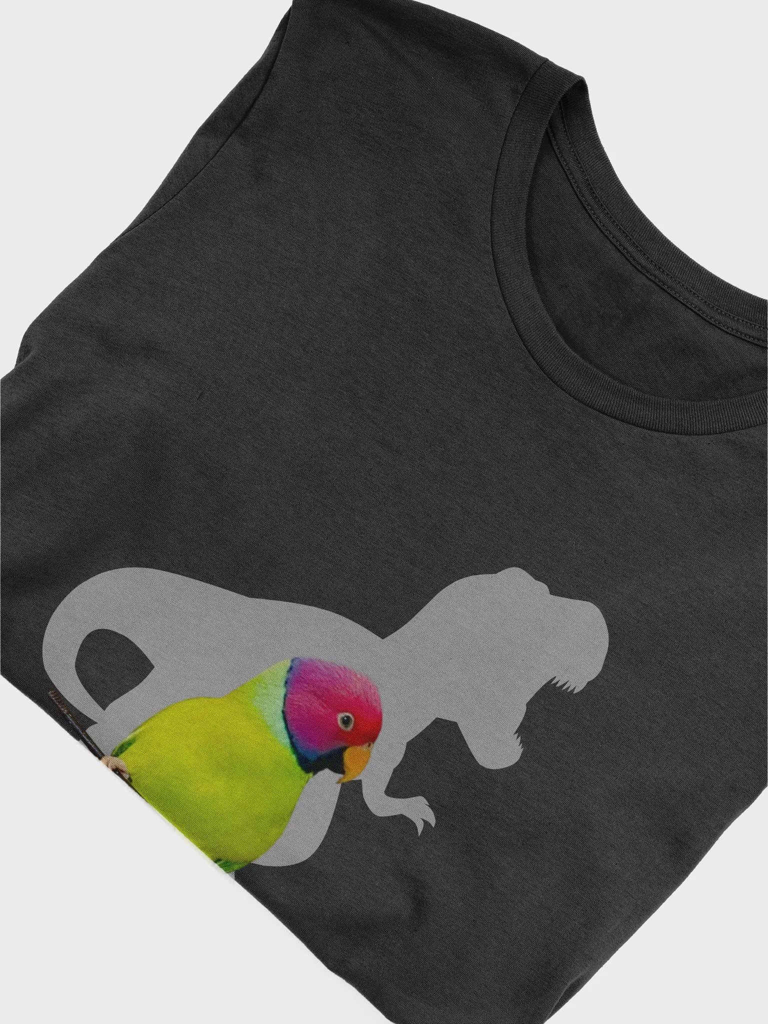 Plumheaded Parakeet Bird with Dinosaur T-Shirt product image (3)