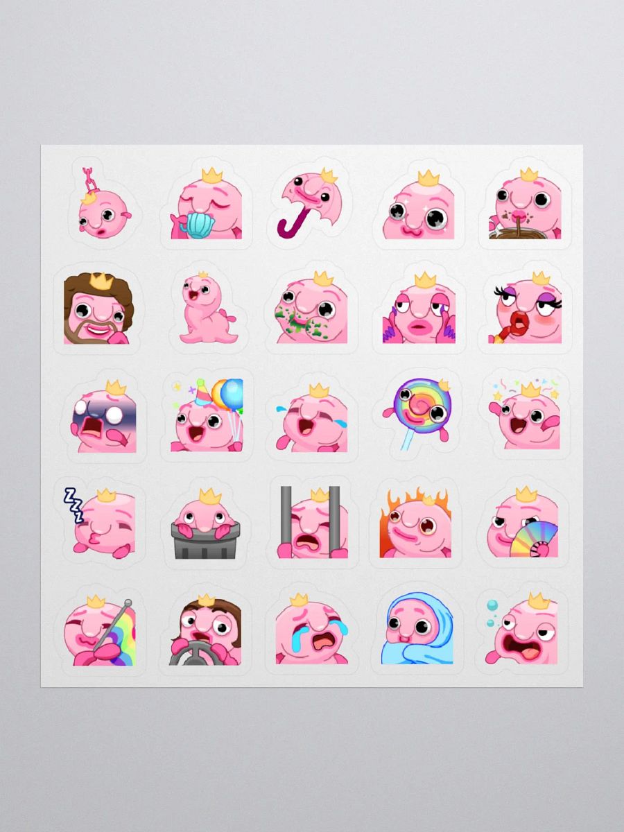 Blobarella Emotes Sticker Sheet product image (1)