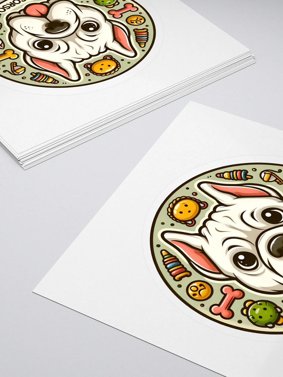 White Cane Corso Sticker – Fun and Elegant Dog Lover Decal product image (4)