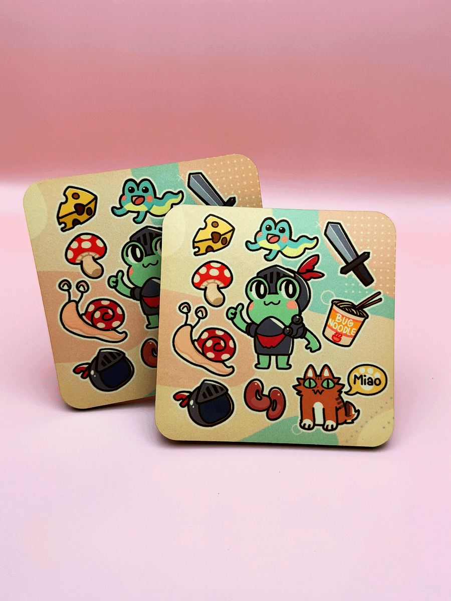 Silly Doodles Coasters - Set of 2 product image (1)
