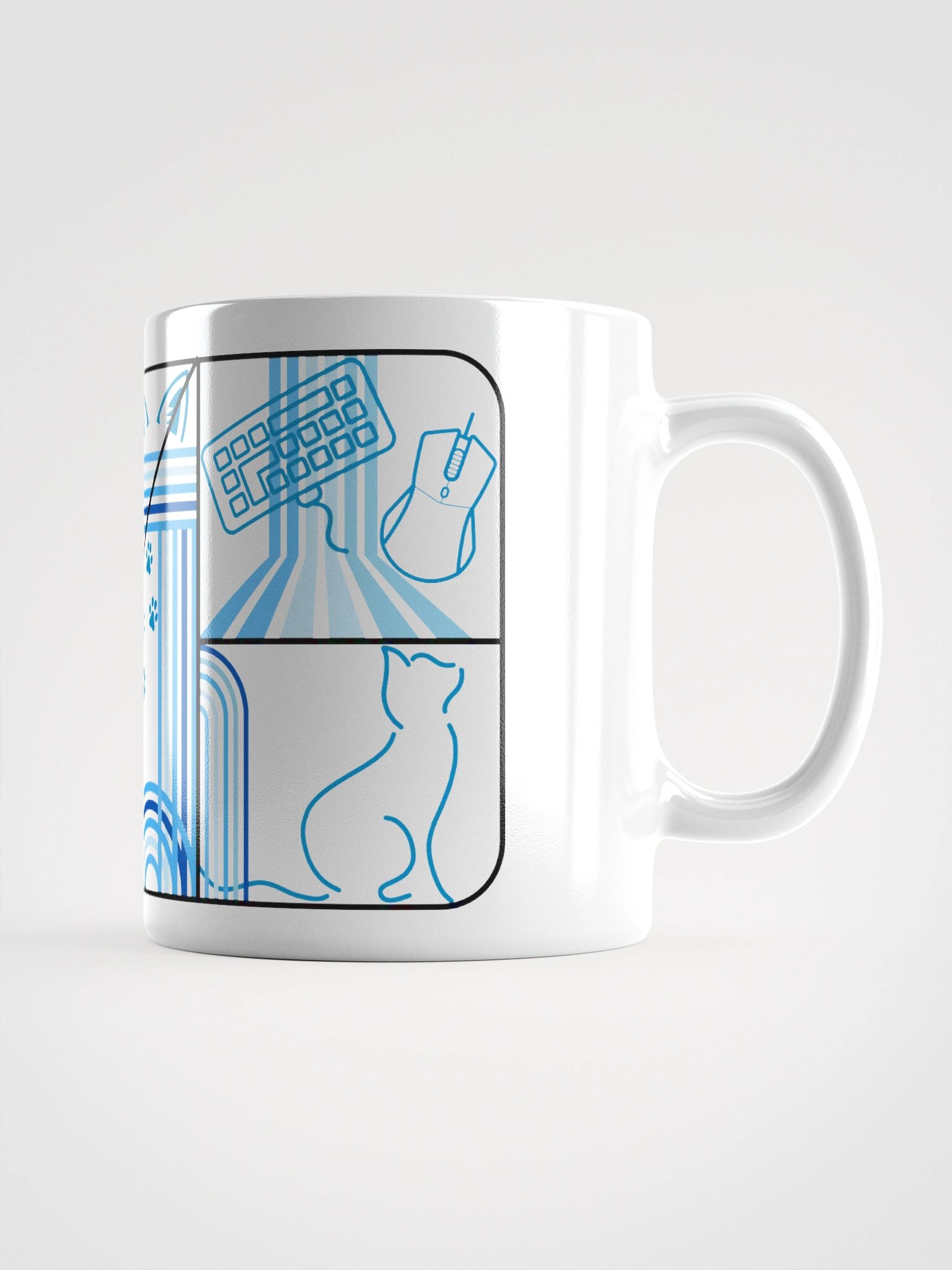 Frenchkittie Blue Abstract Mug product image (1)