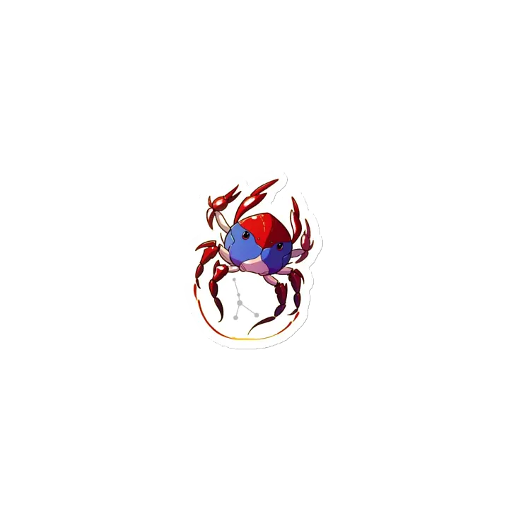 Vibrant Crab Die-Cut Magnets product image (1)