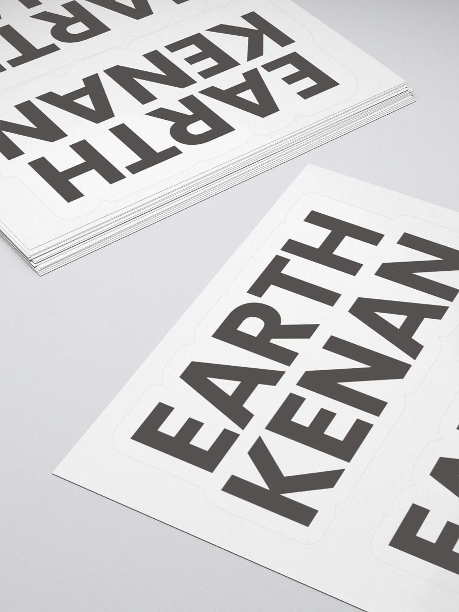 Earth Kenan logotype stickers product image (4)