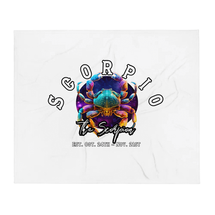 Scorpio - Zodiac Throw Blanket product image (1)