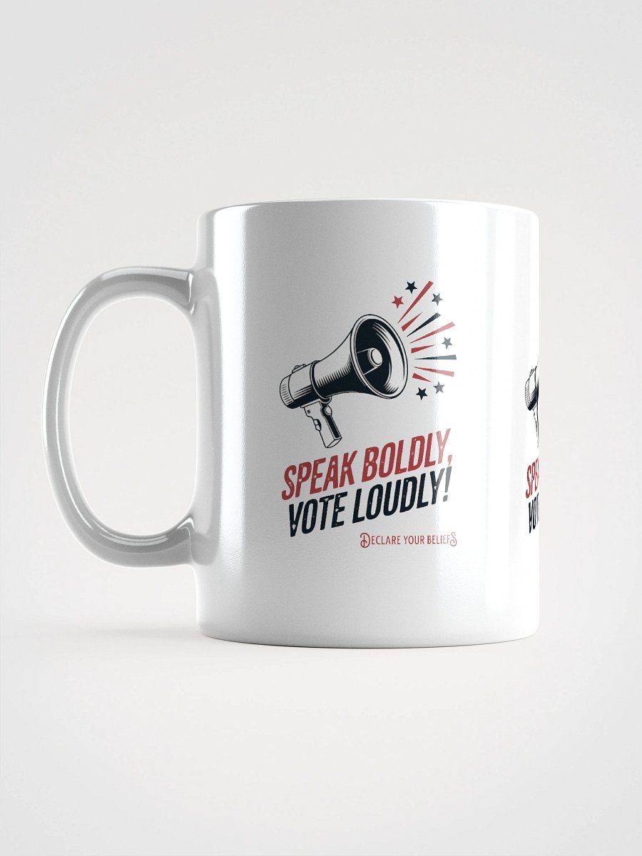 Speak Boldly Vote Loudly Megaphone mug product image (1)