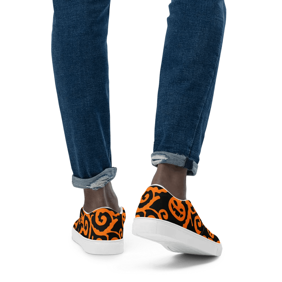 Scary Pumpkins Skull Men Slip-On Shoes product image (3)