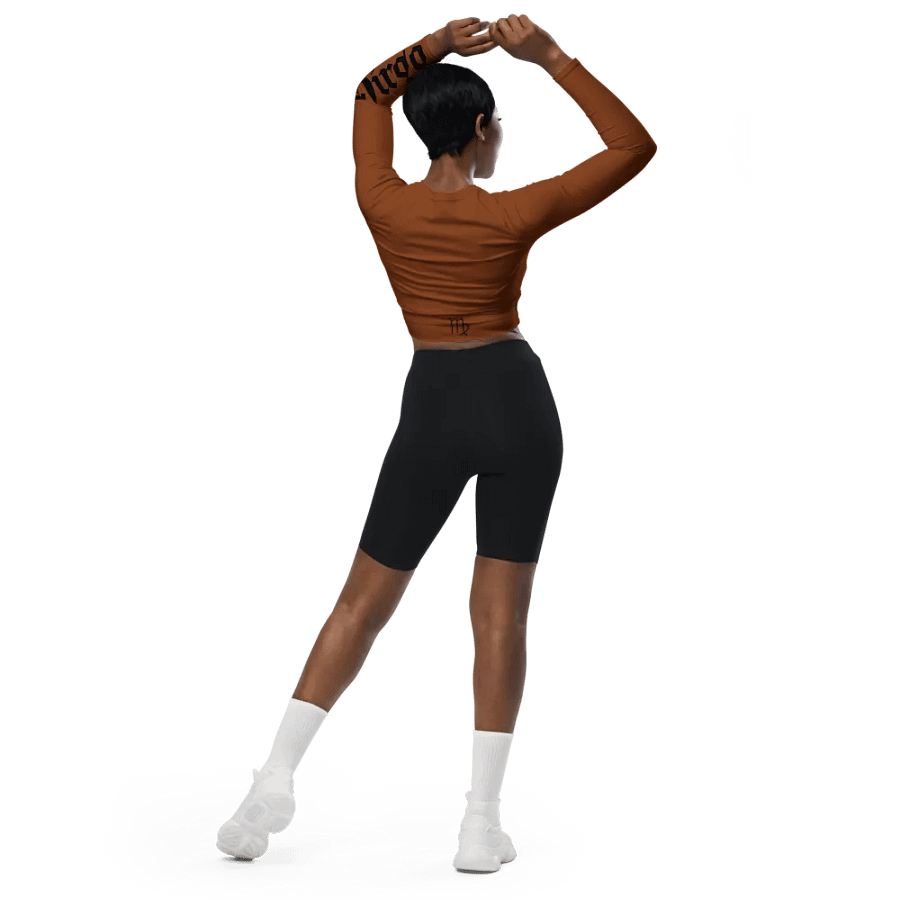 Eco-Chic Virgo All-Over Long Sleeve Crop Top product image (5)